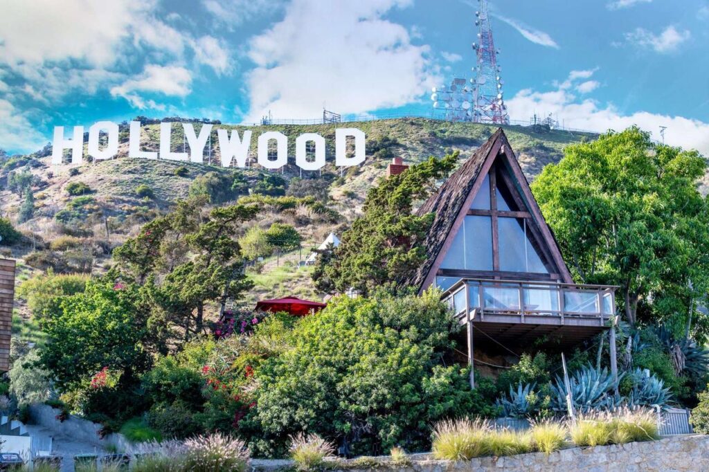photo of a frame Hollywood Sign Chalet