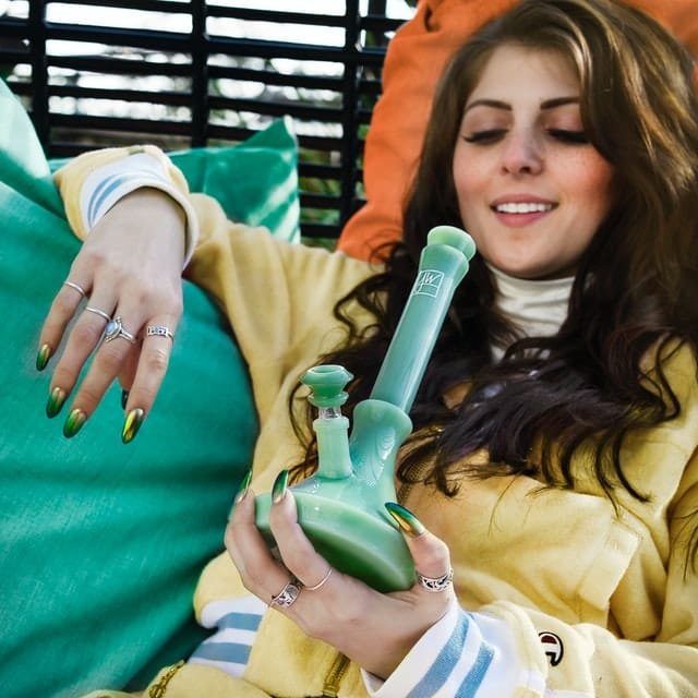 girl smoking cannabis