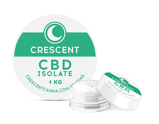 crescent cbd isolate in a jar