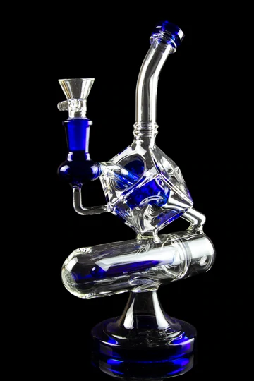 blue perc water pipe