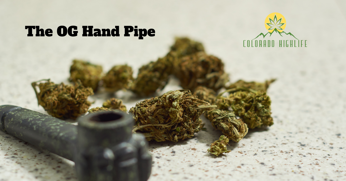 hand pipe with herbs
