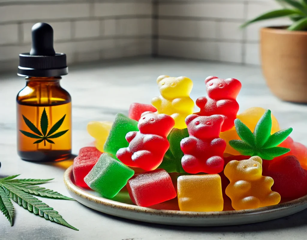 colorful cannabis-infused gummies.